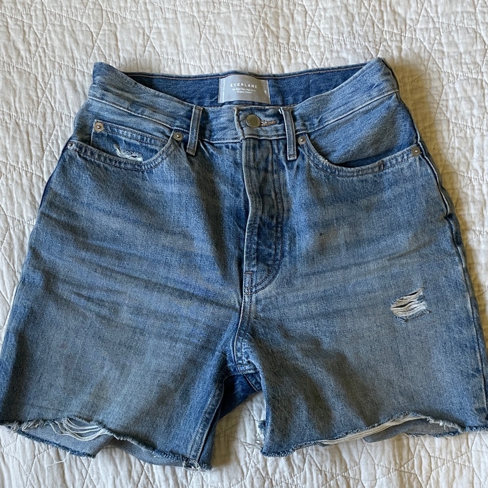 Everlane Light Blue Jean Shorts